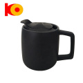 Fashion Ceramic Black Coffee Water Creative Creative Simple Milk Tea tasse avec couvercle